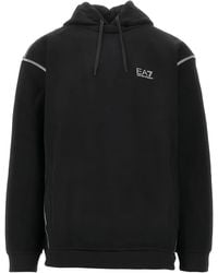 EA7 - Hoodie Met Logodetail - Lyst