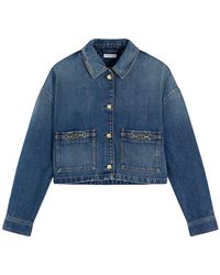 Tommy Hilfiger - Cropped Denim Jacket - Lyst