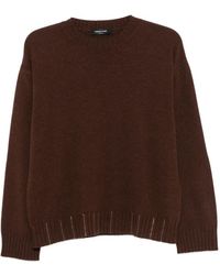 Fabiana Filippi - Monili-Chain Ribbed-Trim Sweater - Lyst