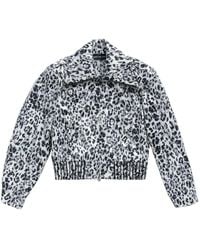 Bimba Y Lola - Leolapiz Cropped Animal Print Jacket - Lyst