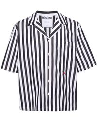Moschino - Striped Cotton Short - Lyst