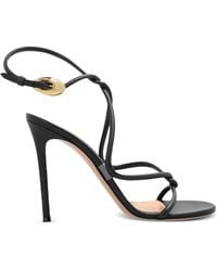 Gianvito Rossi - 120Mm Knot-Detail Heeled Sandals - Lyst