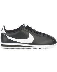 cortez shoes white and black