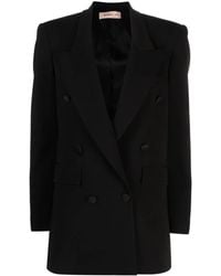 Blanca Vita - Glicy Dart-Detail Double-Breasted Blazer - Lyst