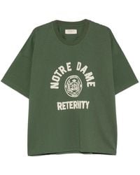 RETERNITY - Notre Dame Logo-Print Mesh T-Shirt - Lyst