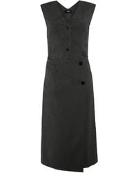 Goen.J - Layered Cropped Front Vest Panel Dress - Lyst