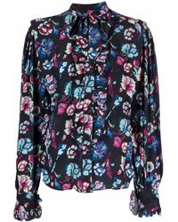 Isabel Marant - Floral-print silk blouse - Lyst