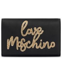 Love Moschino - Rhinestone-Logo Cross Body Bag - Lyst
