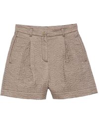 Moncler - Quilted Logo-Embroidered Shorts - Lyst