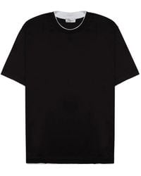 Paolo Pecora - Layered-Effect Cotton T-Shirt - Lyst
