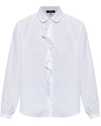R13 - Ruffle-Trim Peter Pan-Collar Shirt - Lyst