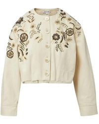 Veronica Beard - Cardigan Emeren À Fleurs Brodées - Lyst