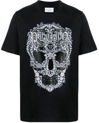 Philipp Plein - T-shirt Baroque Skull en coton - Lyst