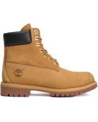 Timberland - Premium Leather Lace-Up Boots - Lyst