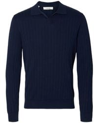 SELECTED - Pull Côtelé À Col Polo - Lyst