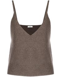 Goen.J - Top sin mangas con cuello en V - Lyst