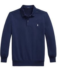 Polo Ralph Lauren - Loopback Fleece Collared Sweatshirt - Lyst