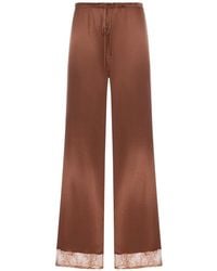 THE NINA STUDIO - Lace-Trim Trousers - Lyst