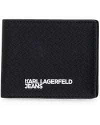 KARL LAGERFELD - Portefeuille Pliant À Logo Imprimé - Lyst