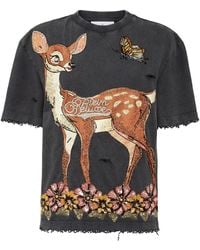 Philipp Plein - Deer-Print Sequin-Embellished T-Shirt - Lyst