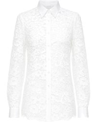 Vivetta - Floral Corded-Lace Shirt - Lyst
