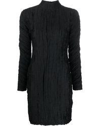 Rodebjer - Crease-Effect Mock Neck Dress - Lyst
