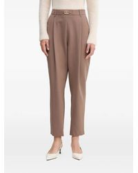 GAUDI - Pleated Straight-Leg Trousers - Lyst