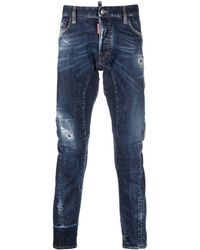 DSquared² - Distressed Skinny Jeans - Lyst