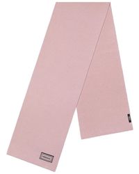 Versace - Ribbed Logo-Patch Scarf - Lyst