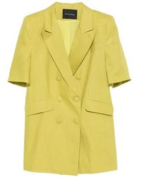 ACTUALEE - Double-Breasted Short-Sleeve Jacket - Lyst