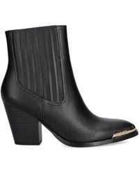 Versace Jeans Couture - 85Mm Pointed-Toe Logo-Detail Boots - Lyst