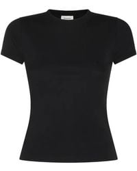 Saint Laurent - Cassandre-Embroidered T-Shirt - Lyst