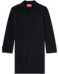DIESEL - Crinkled Trench Coat - Lyst