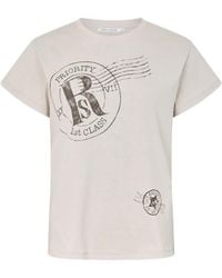 Rabens Saloner - Logo-Print Crew-Neck T-Shirt - Lyst