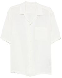 120% Lino - Chemise À Col Cubain - Lyst