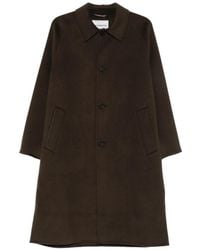 Amaranto - Raglan-Sleeve Single-Breasted Coat - Lyst