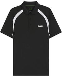 BOSS - Active Quick-Dry Slim-Fit Polo Shirt With Four-Way Stretch - Lyst