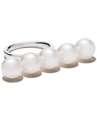 Tasaki - 18Kt Balance Signature Ring - Lyst