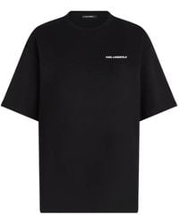KARL LAGERFELD - Exclusive Karl Told Me-Print Cotton T-Shirt - Lyst
