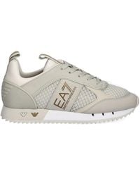EA7 - Mesh-Panelled Sneakers - Lyst