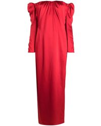 V:PM ATELIER - Off-Shoulder Long-Sleeved Dress - Lyst
