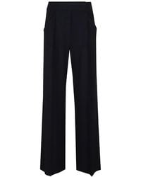 Veronica Beard - Marbeau Pleated Wide-Leg Trousers - Lyst
