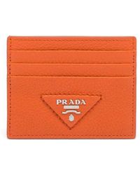 Prada - Triangle-logo Cardholder - Lyst