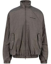 Balenciaga - Checked zip-up jacket - Lyst