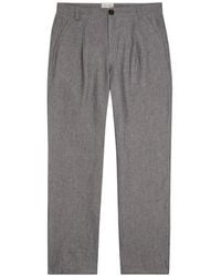 Oliver Spencer - Wilkins Pleated Pinstripe-Pattern Trousers - Lyst