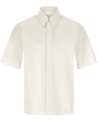 Jil Sander - Logo-Embroidered Short-Sleeve Shirt - Lyst