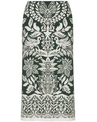 FARM Rio - Floral High-Waisted Skirt - Lyst