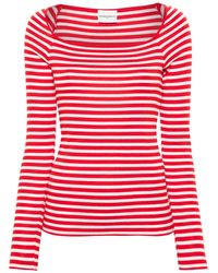 Claudie Pierlot - Striped Cotton T-shirt - Lyst