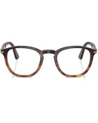 Persol - Brille Mit Eckigem Gestell - Lyst