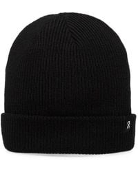 On Shoes - Ribbed-Knit Merino Beanie Hat - Lyst